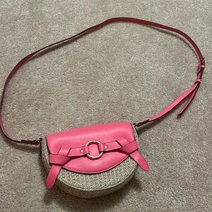 Pink Woven Bag